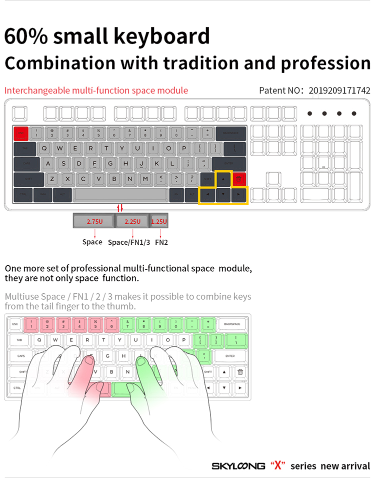 SKYLOONG-GK64X-GK64XS-Tastatur-Kit-RGB-Hot-Swappable-60-programmierbar-mit-Bluetooth-Wired-Case-Cust-1982962-3